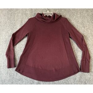 Ann Taylor, Loft,‎ Maroon, Turtleneck, Lightweight very soft, Sweater,Size Small
